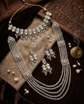 Silver Zarcoon Necklace and Crystal Mala
